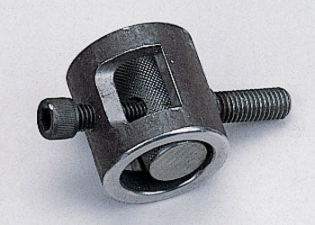 Round Metal Clamp with Tighten Allen Bolt - Fits 1”. Natural Finish