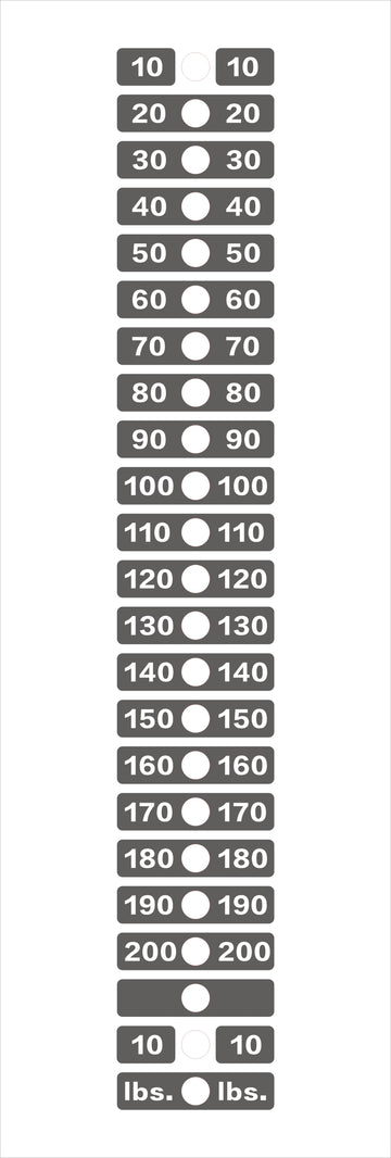WEIGHT STACK STICKER