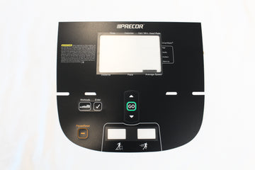 Precor TRM823 Treadmill P20 OVERLAY/KEYPAD