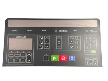 LIFE FITNESS SL CONSOLE OVERLAY W/CONDUCTIVE SILVER (BACK)