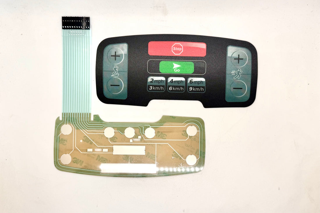 12 Pin, Activity Zone Overlay and Keypad for LifeFitness 95T