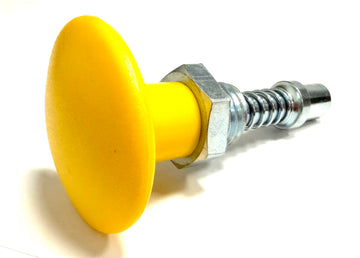 1/2" MATRIX POP PIN - YELLOW FLAT HEAD
