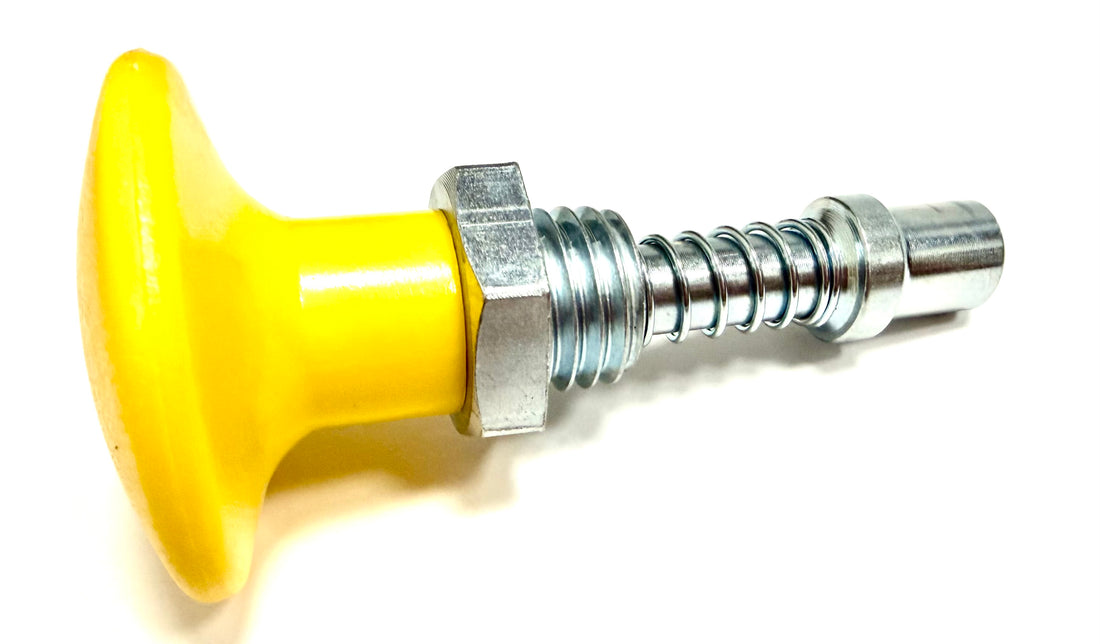 1/2" MATRIX POP PIN - YELLOW FLAT HEAD