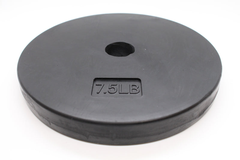 Standard 1" Gympak Machined Plate - Rubber - 7.5 LB