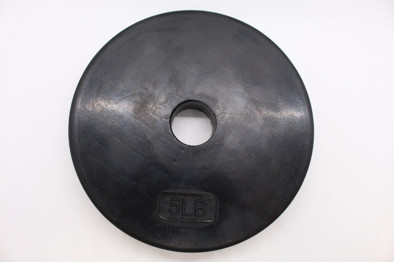 Standard 1" Gympak Machined Plate - Rubber - 5 LB