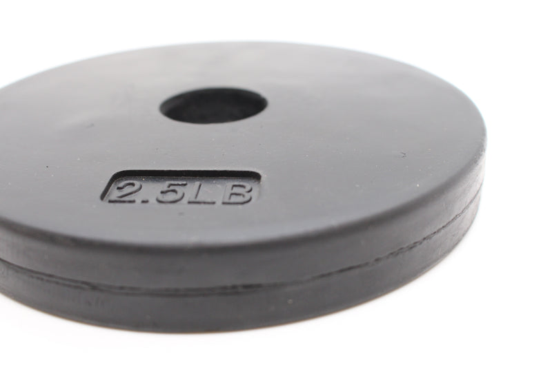 Standard 1" Gympak Machined Plate - Rubber - 2.5 LB