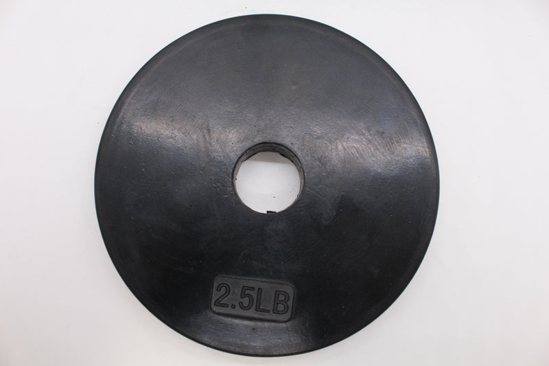 Standard 1" Gympak Machined Plate - Rubber - 2.5 LB