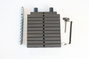 Black Steel Weight Stack - 150LB - 10LB Increment