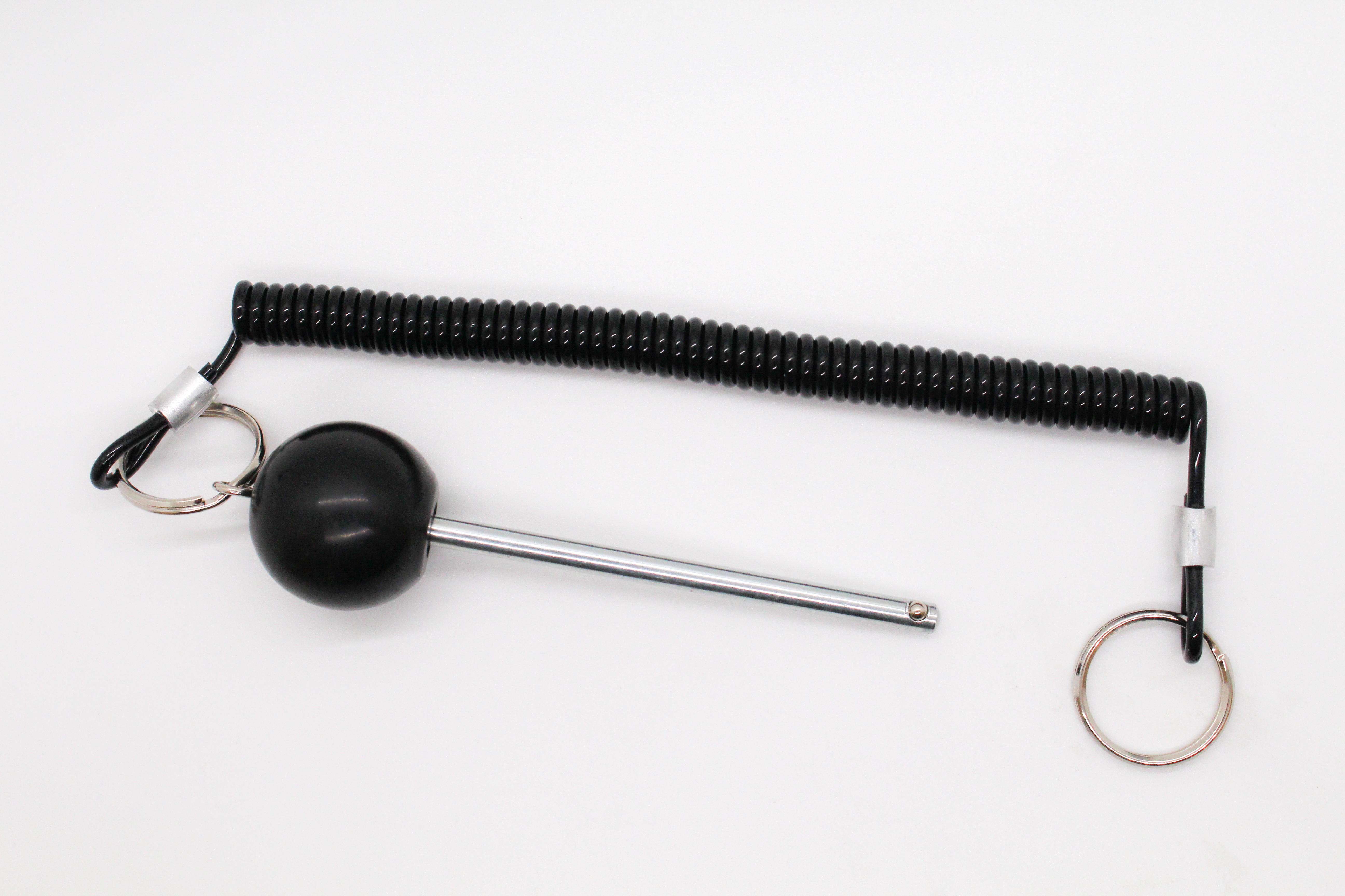 Thin Locking Pin - 1/4” with Cord