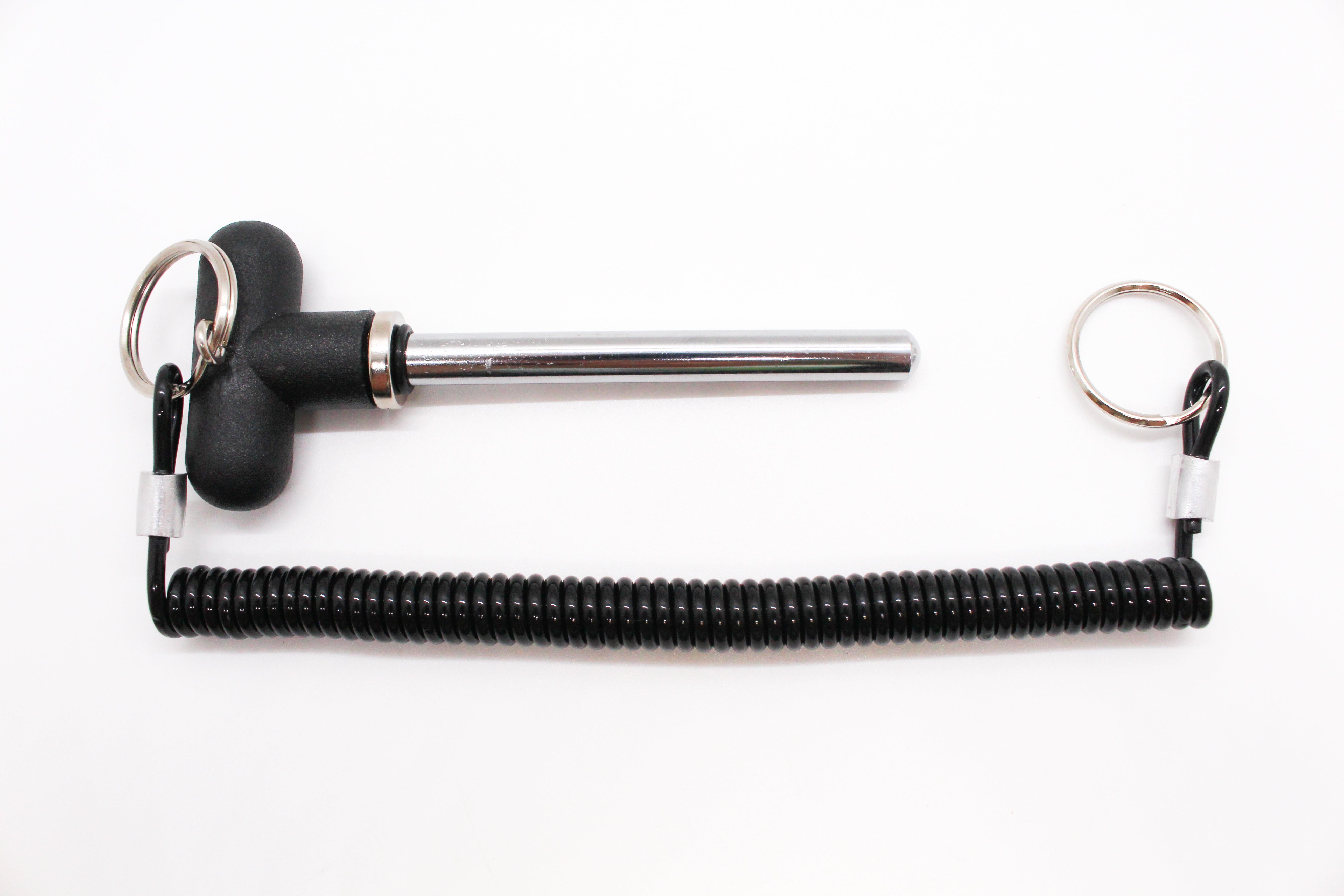 Magnetic Pin with Cord and Plastic T-Knob - Locking Space - 3-3/4”