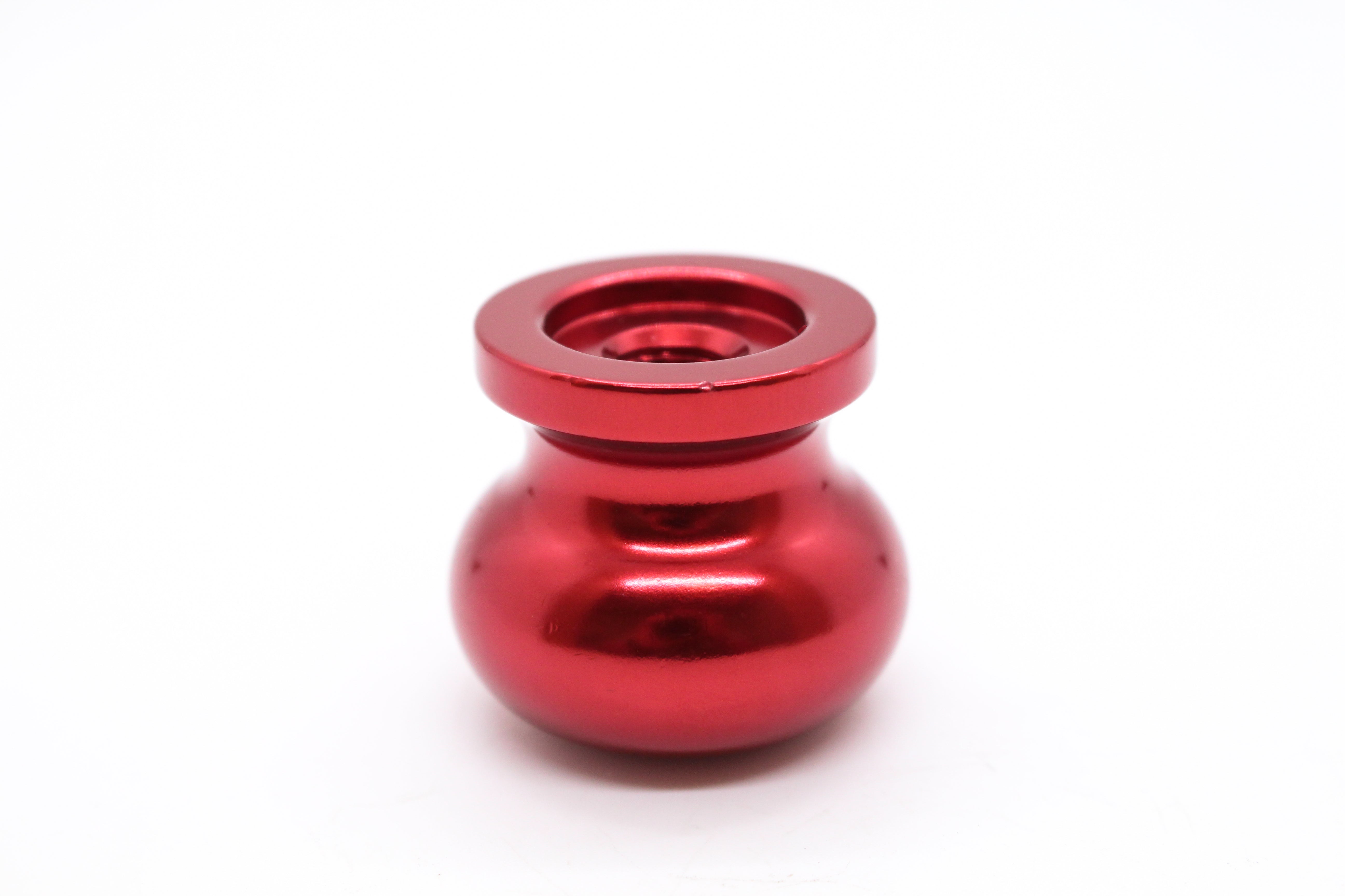 Aluminum Knob - 3/8” Thread. Round. Red