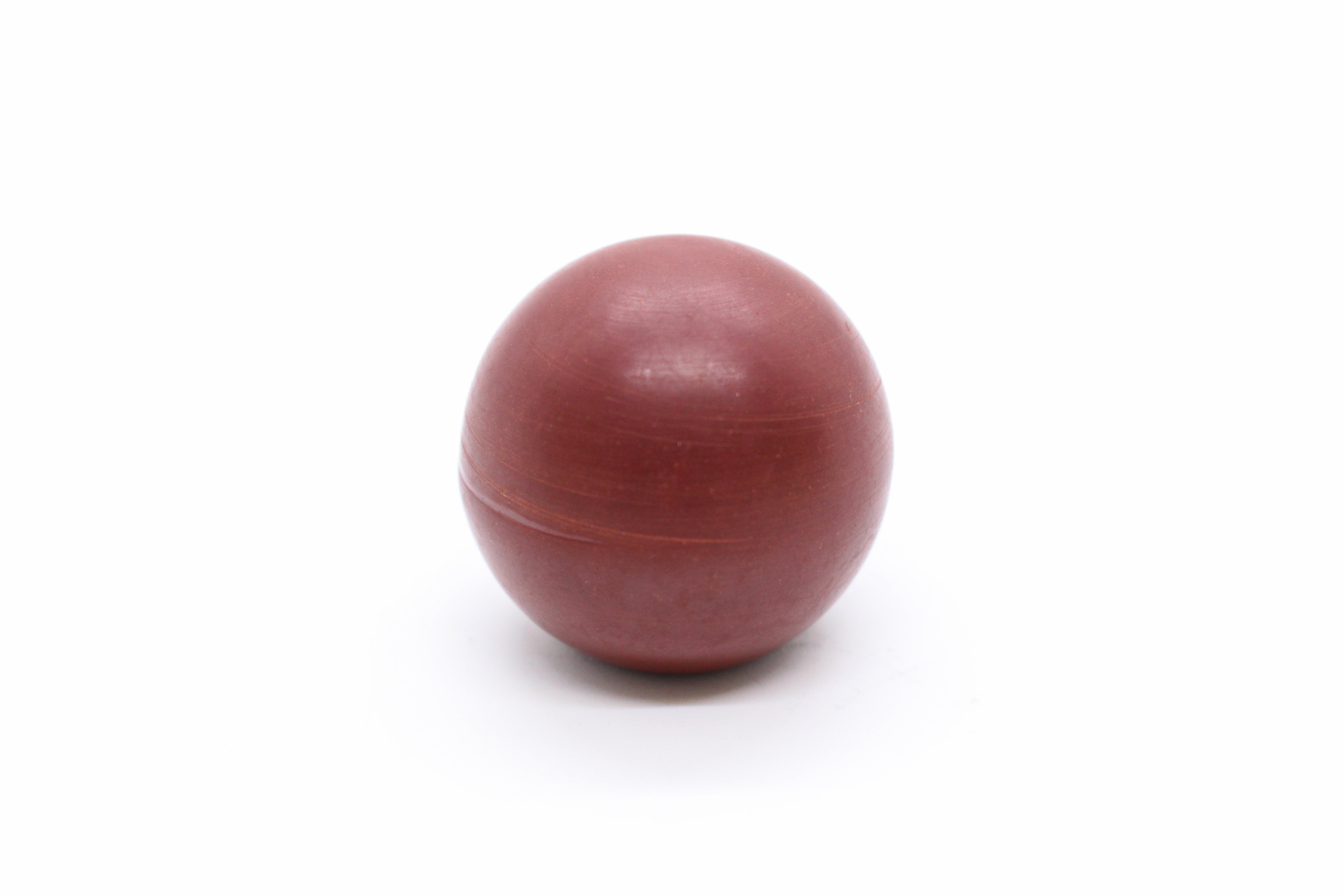 Red Round Knob - With 3/8” Threaded Bronze Insert