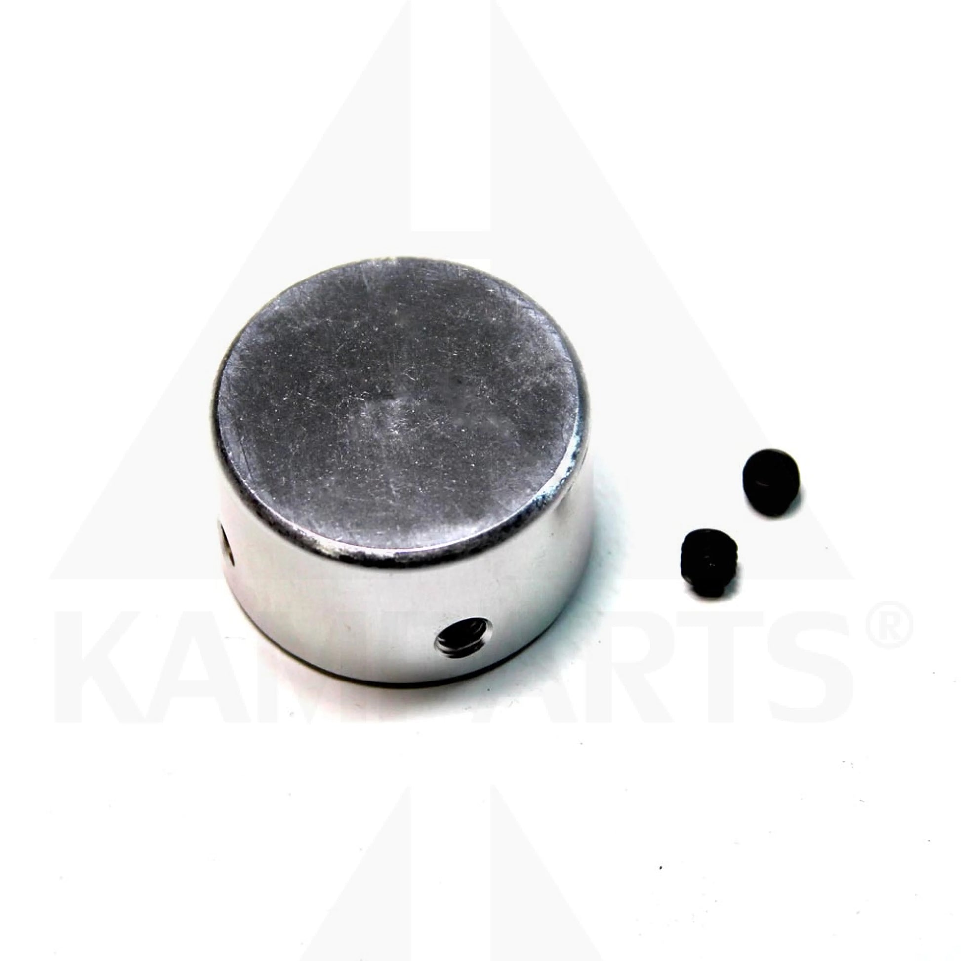 Aluminum cap for 1” tube – Anodized Silver Parts & Components