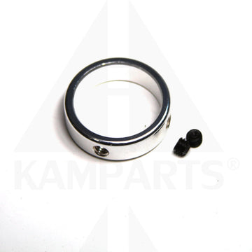 Aluminum collar for 1” tube – Anodized Silver Parts & Components