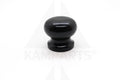 Aluminum Knob - 3/8” Thread. Round. Black Parts & Components