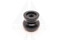 Aluminum Knob - 3/8” Thread. Round. Black Parts & Components