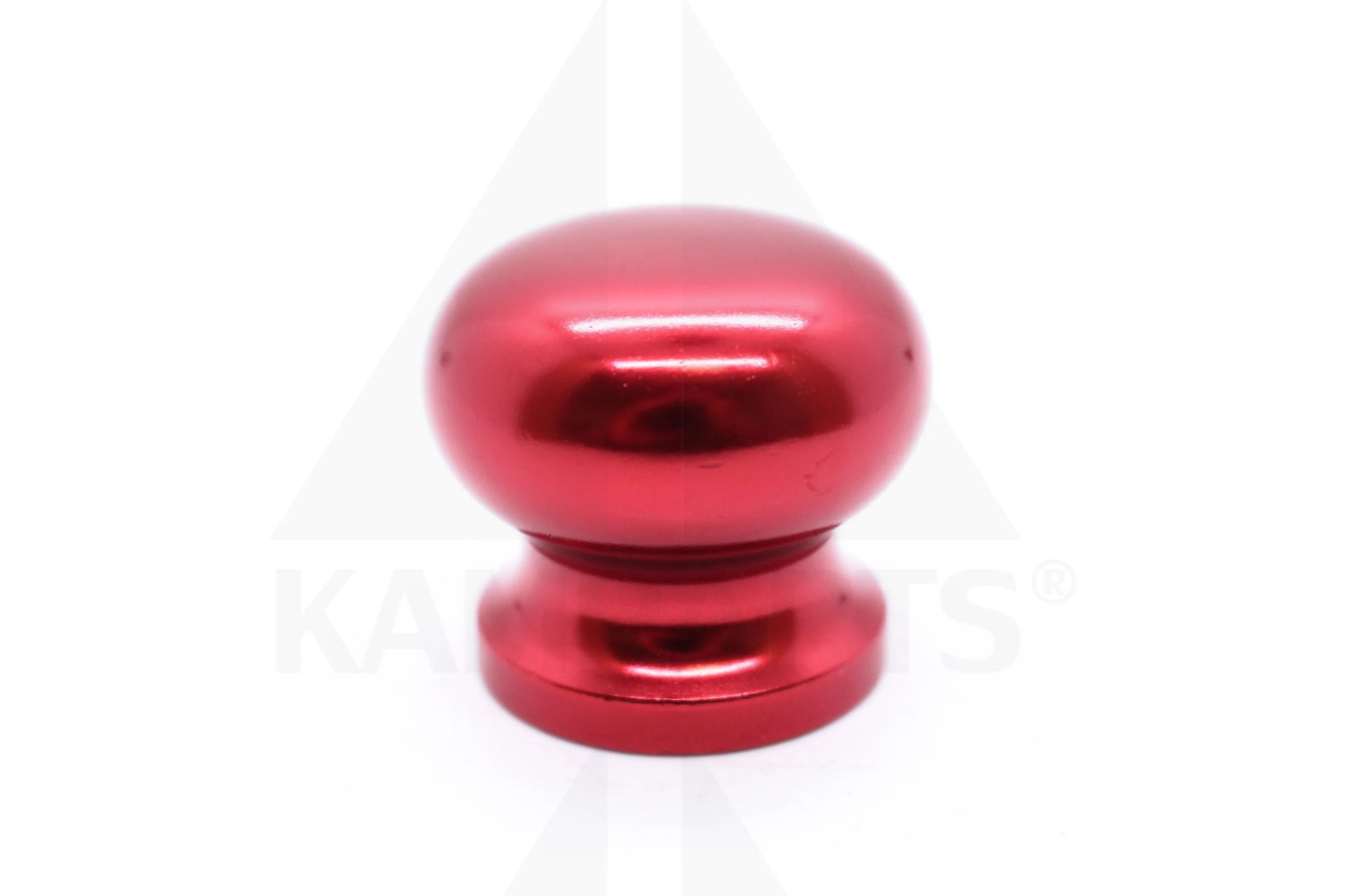 Aluminum Knob - 3/8” Thread. Round. Red Parts & Components