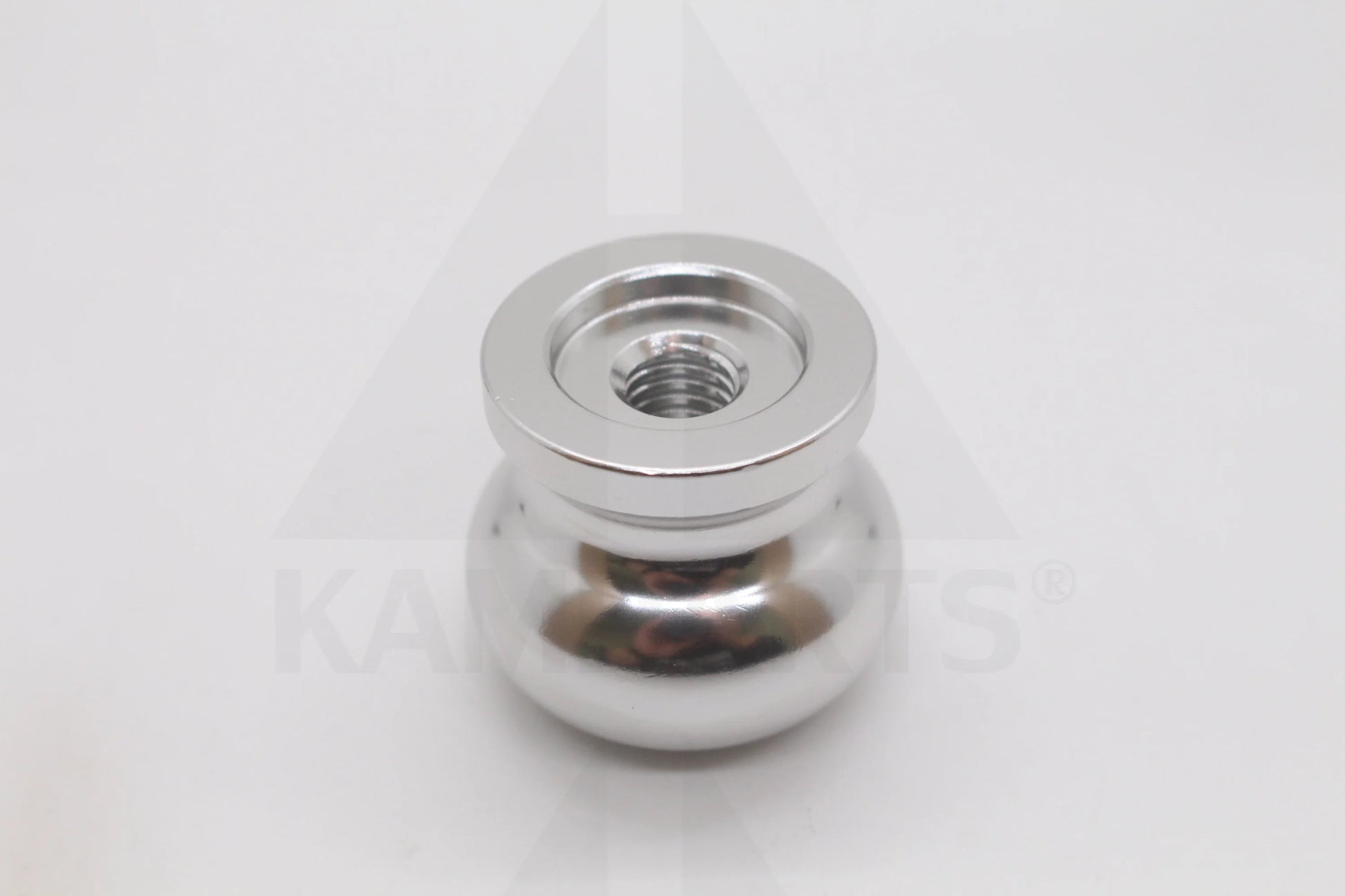 Aluminum Knob - 3/8” Thread. Round. Silver Parts & Components