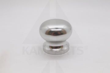Aluminum Knob - 3/8” Thread. Round. Silver Parts & Components