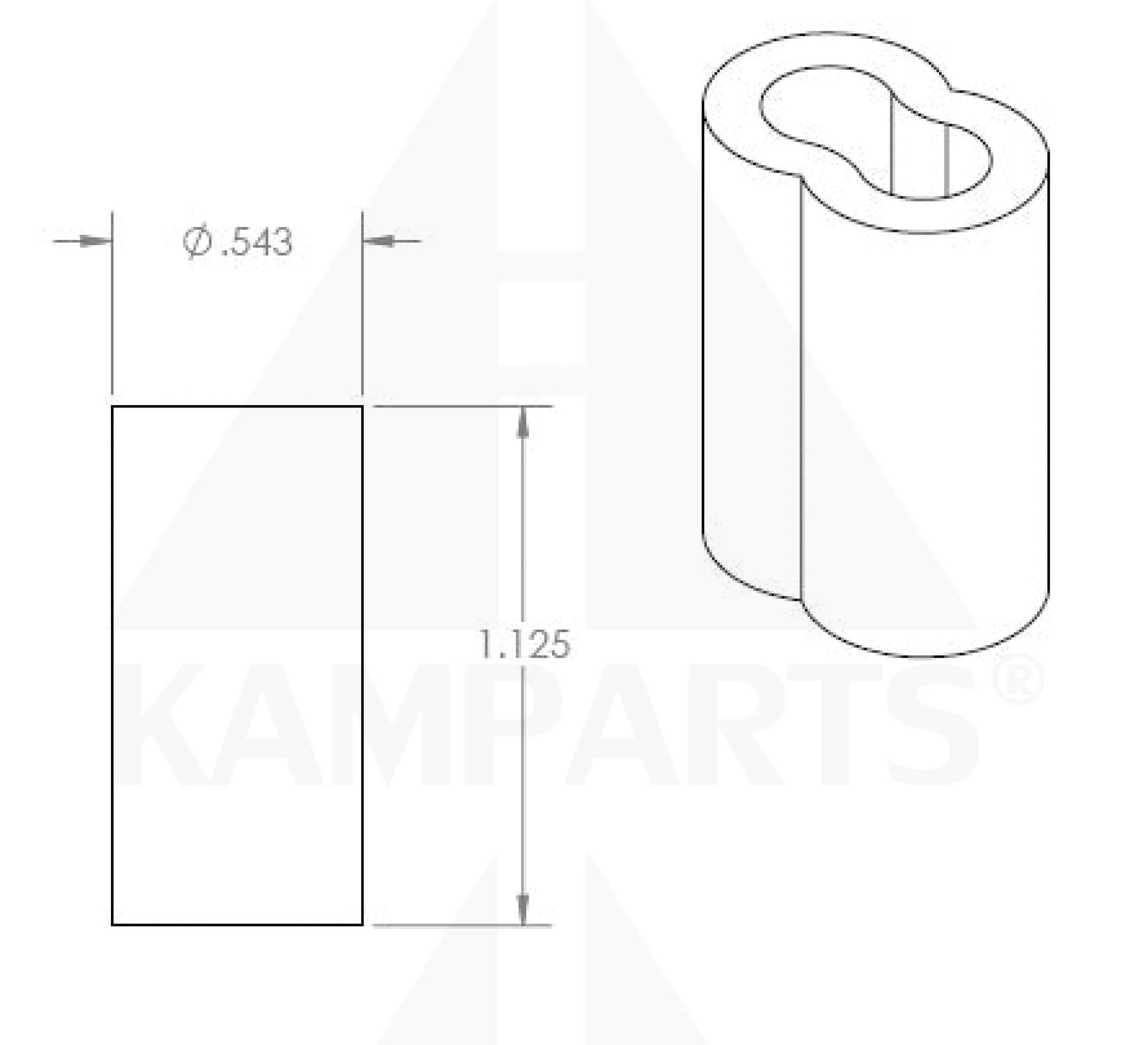 Aluminum Oval Sleeve - 1/4’’ Cable Cable-Chain-Belting