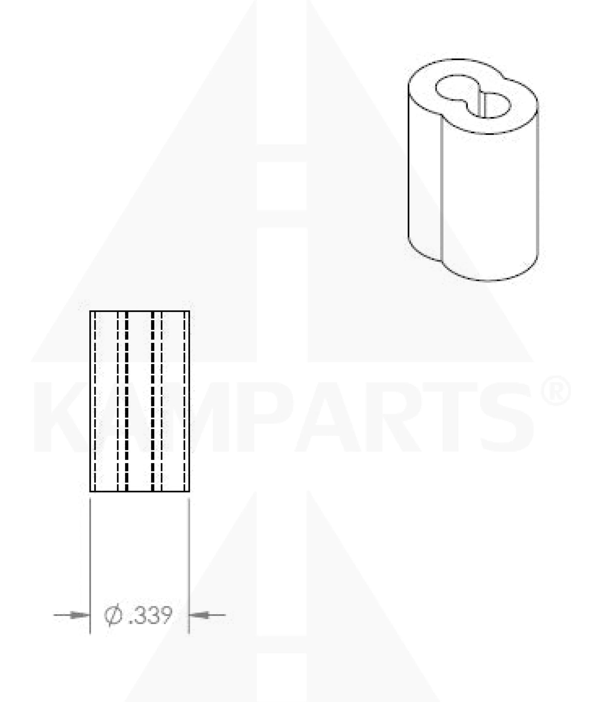 Aluminum Oval Sleeve - 1/8” Cable Cable-Chain-Belting