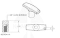 Aluminum T-Knob - 3/8” Thread Parts & Components