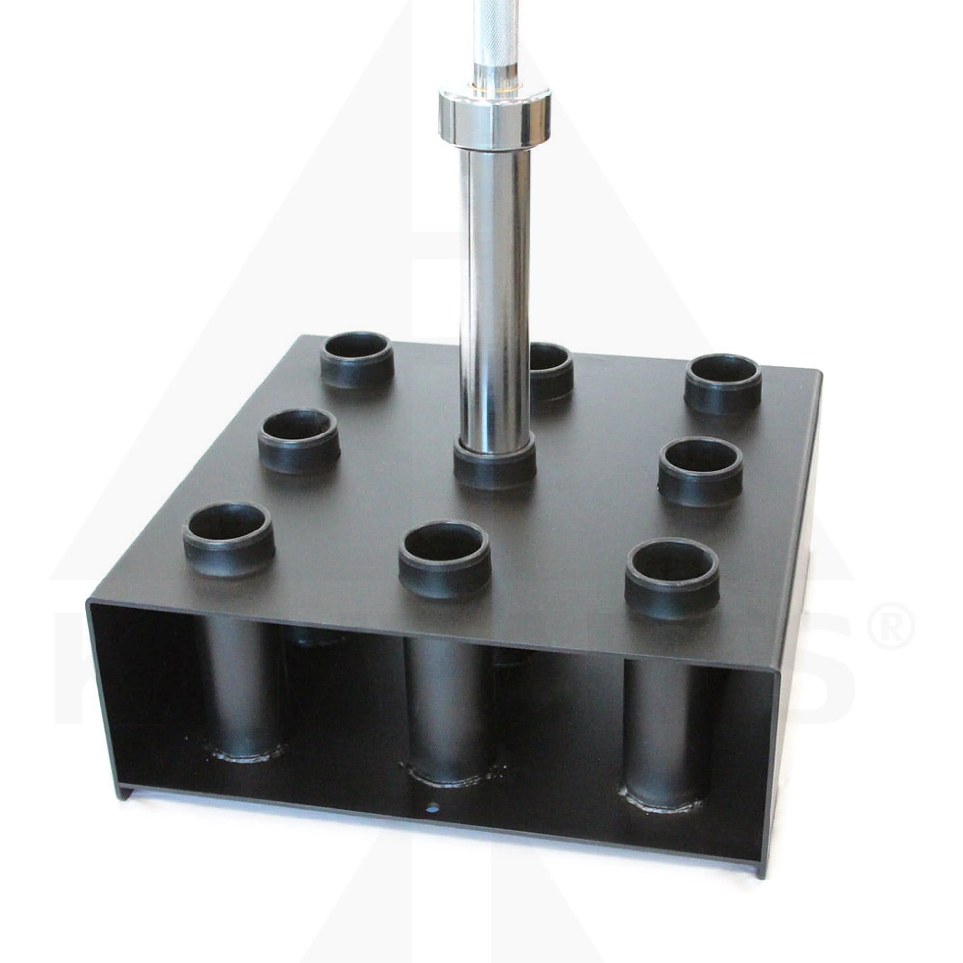 Bar Holder - Holds 9 Olympic Bars Bars Weights & Benches
