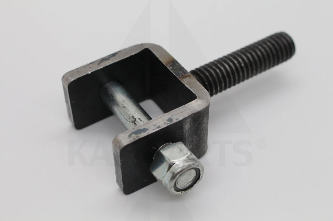 Belt Metal Clamp W/Bolt - Fits 1” – 1.25” Belts. Natural Finish Parts & Components