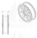 Belt Pulley - 4-1/2” x 1” Hub x 3/8” Bore Parts & Components