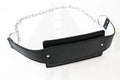 Black Leather Padded Dip Belt with Heavy Duty Chain & Hook *NEW STYLE* Gym Accessories