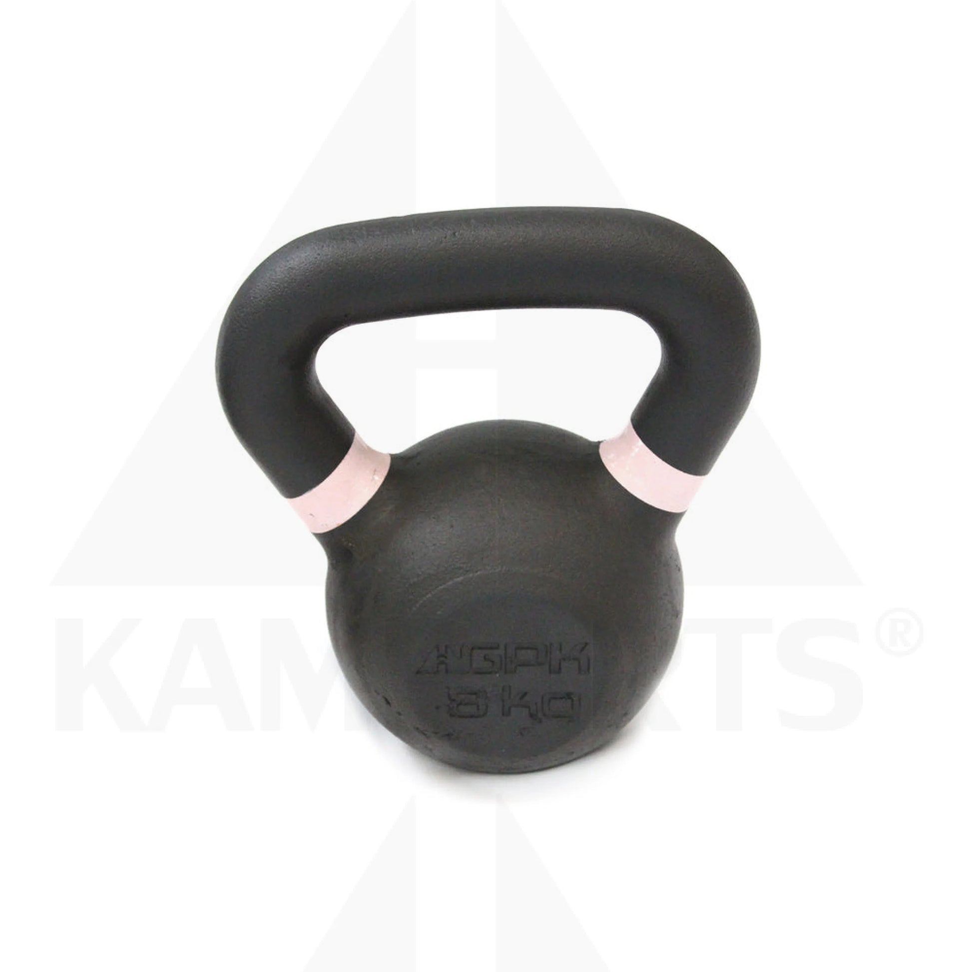 Black Powder Coated KettleBell - 8Kg/18LB Bars Weights & Benches