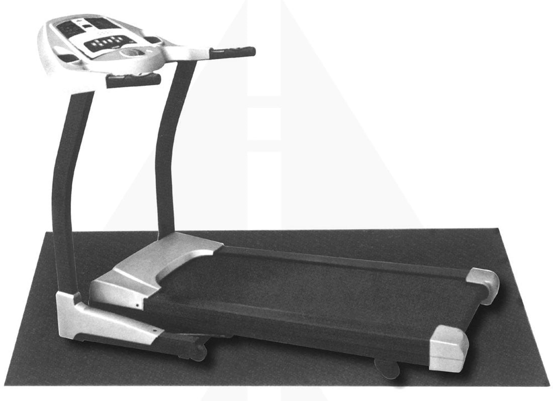 Black PVC Mat - Treadmill Mat - 78’’ x 36’’ x 1/4’’ Fitness Products