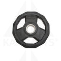 Black Rubberized 2’’ Olympic Grip Plate - 10 LB Bars Weights & Benches