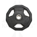 Black Rubberized 2’’ Olympic Grip Plate - 35 LB Bars Weights & Benches