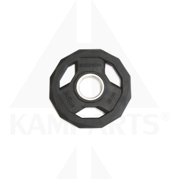 Black Rubberized 2’’ Olympic Grip Plate - 2.5 LB Bars Weights & Benches
