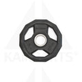 Black Rubberized 2’’ Olympic Grip Plate - 5 LB Bars Weights & Benches
