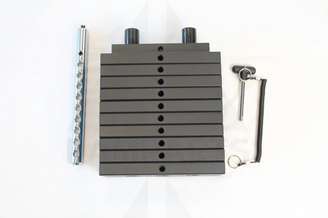 Black Steel Weight Stack - 200LB - 10LB Increment Fitness Products