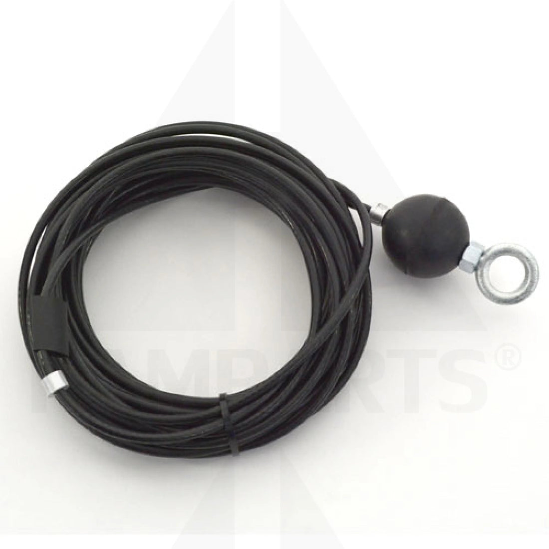 Cable Assy 3/16’’ Black Coated w/Swedged End and Rubber Ball Stop 2 Req’d