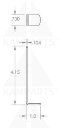 Cable Guard - Zinc Plated - For 5’’ Larger Pulleys - Pulley Trap Parts & Components