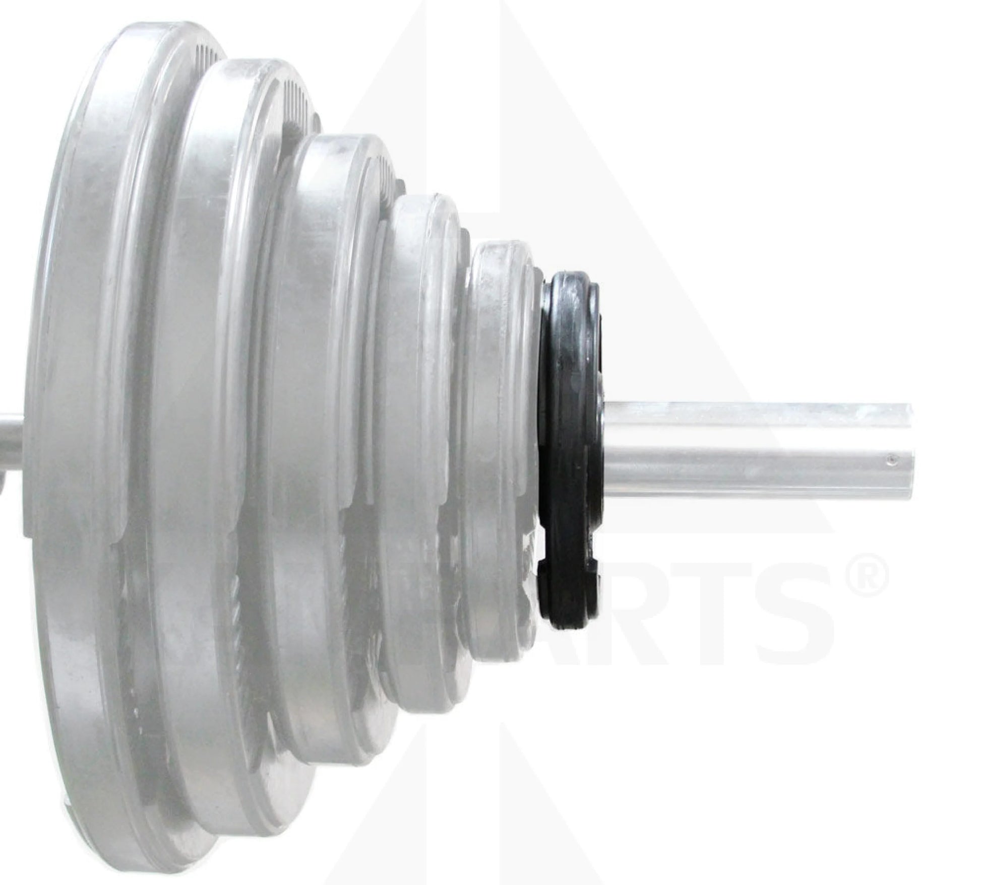 Commercial Black TPU Olympic Grip Plate - 2.5 LB Bars Weights & Benches