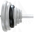 Commercial Black TPU Olympic Grip Plate - 25 LB Bars Weights & Benches