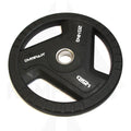 Commercial Black TPU Olympic Grip Plate - 45 LB Bars Weights & Benches