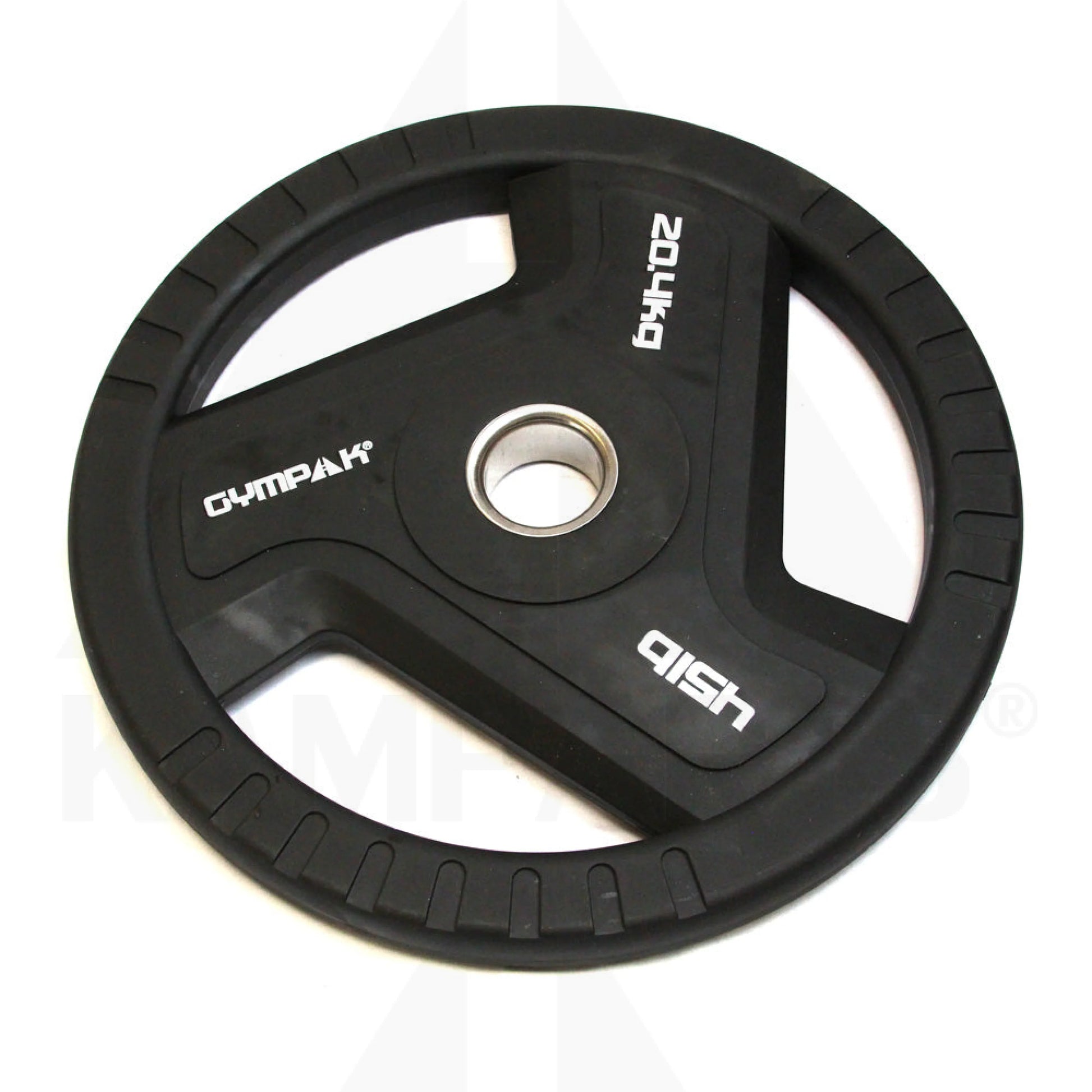Commercial Black TPU Olympic Grip Plate - 45 LB Bars Weights & Benches