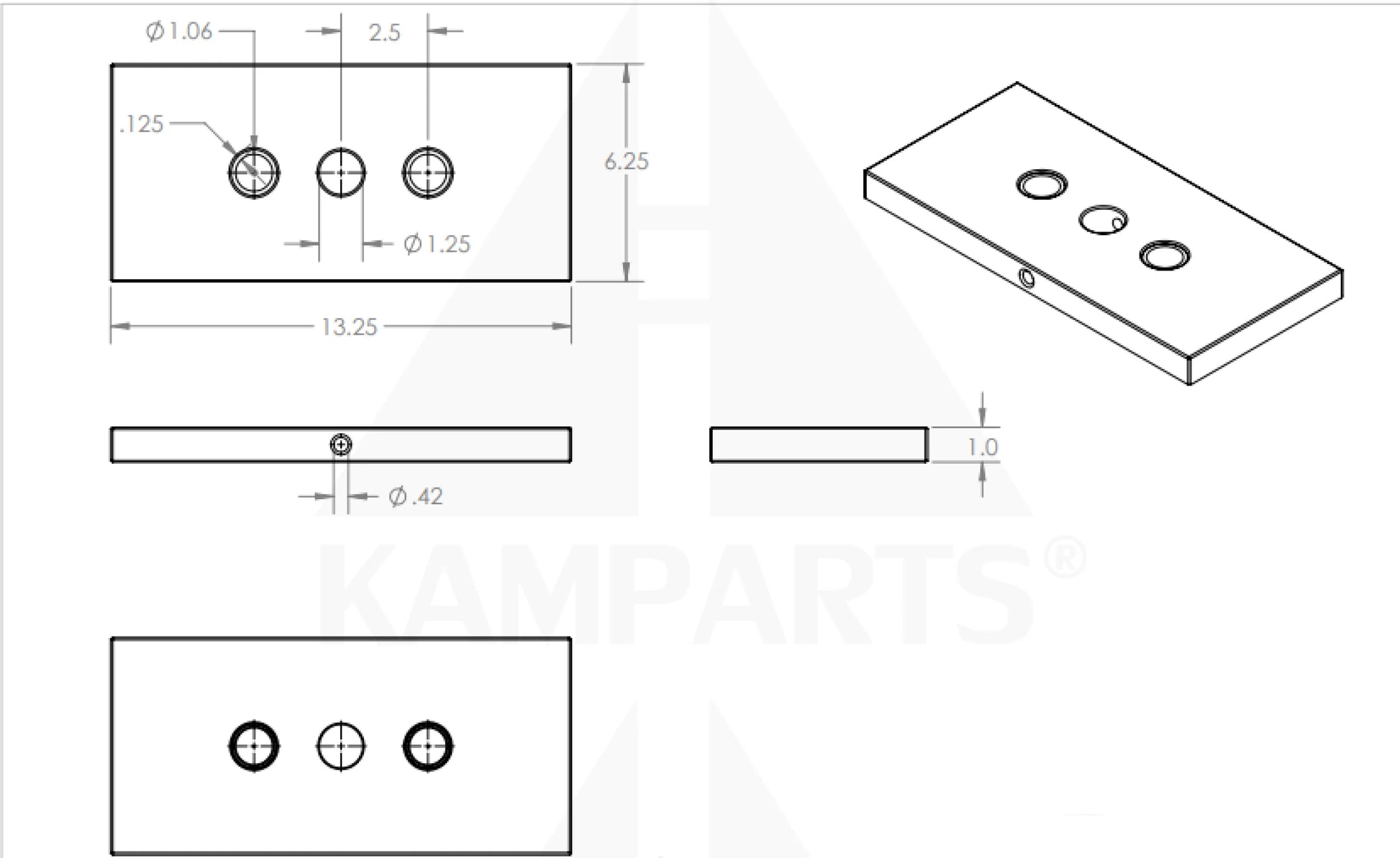 Composite Select Plate - 20LB Parts & Components