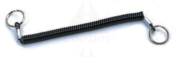Cord - 3mm x 10” with 2 - 1” Key Rings. Black Parts & Components