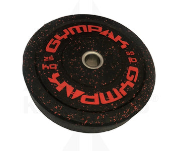 Crumb Bumper Olympic Plate - Red - 55 lb Bars Weights & Benches
