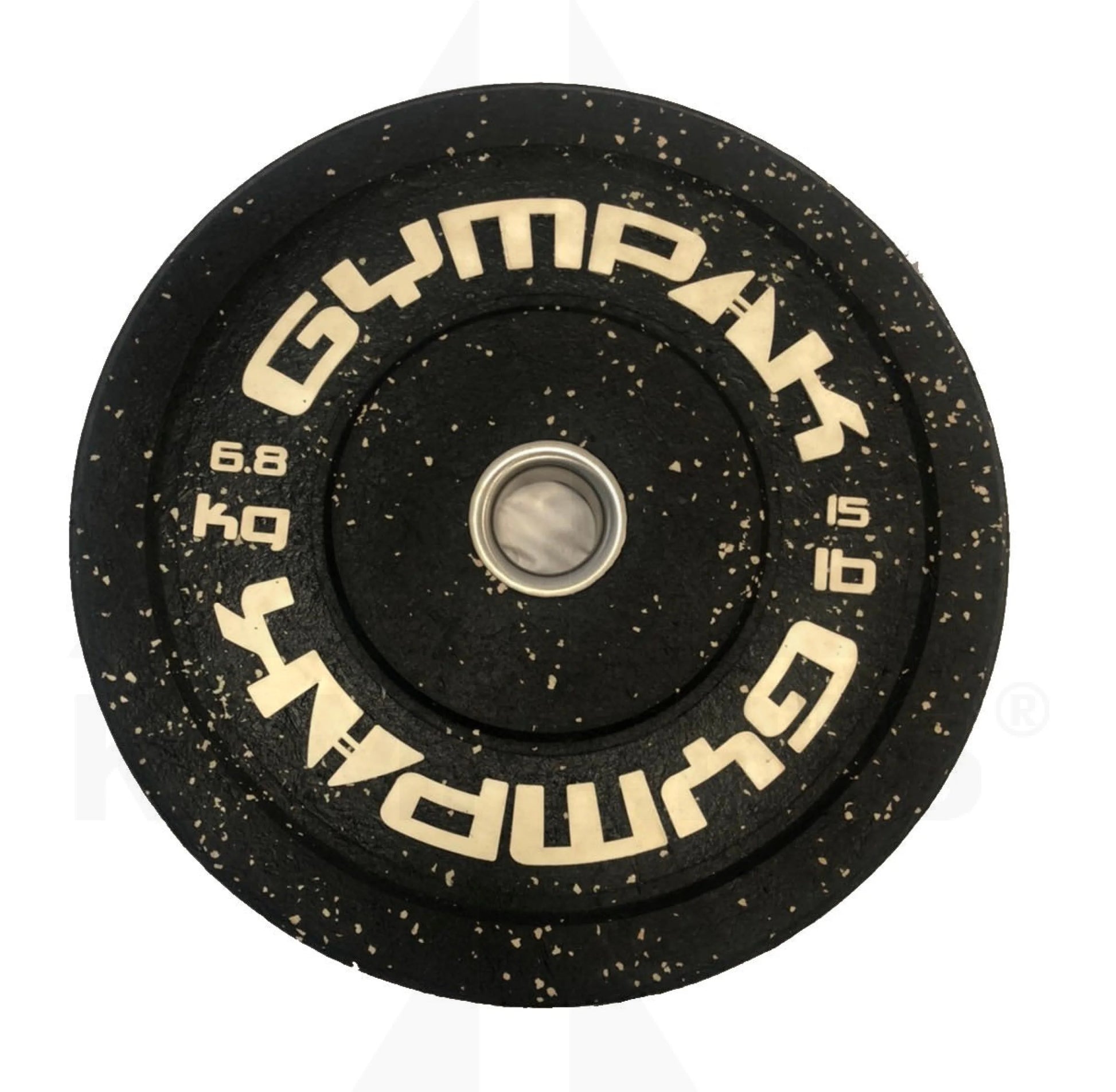 Crumb Bumper Olympic Plate - White - 15lb Bars Weights & Benches
