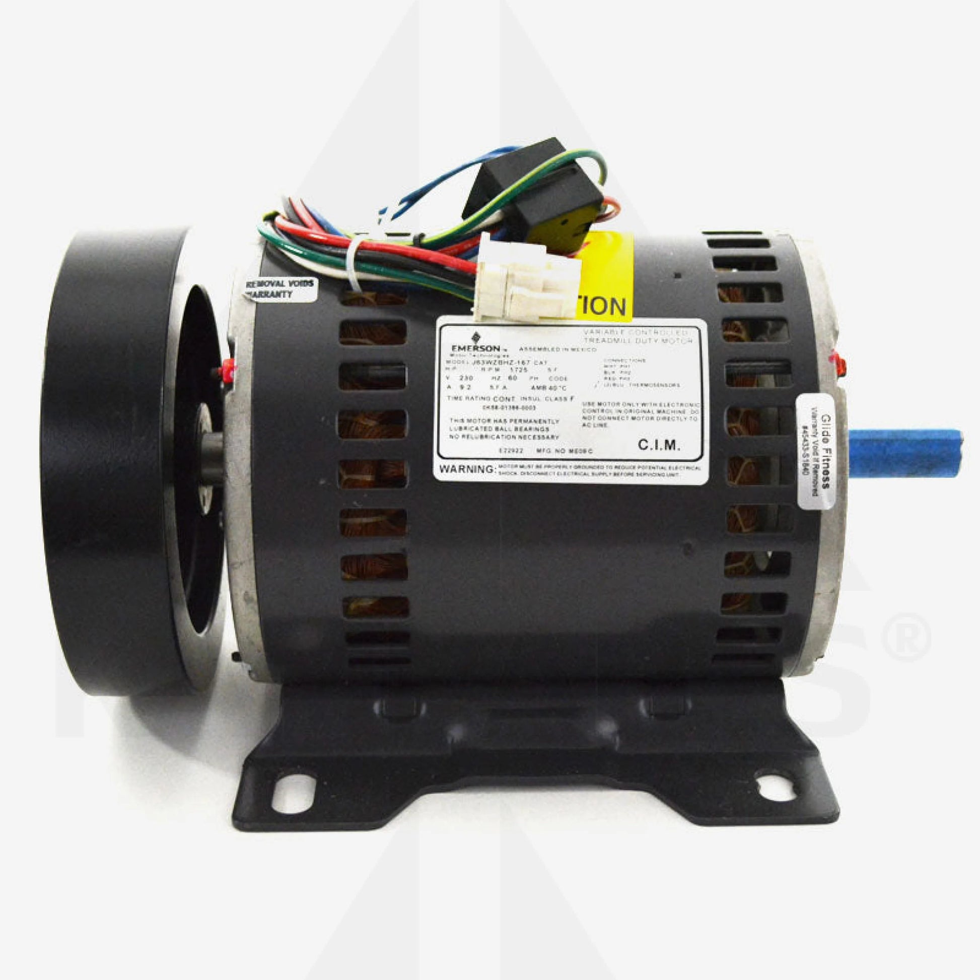 Drive Motor Lifefitness 95T Tapered Shaft Induction AC: 4HP 110/220V REPAIR ONLY/CALL GLIDE