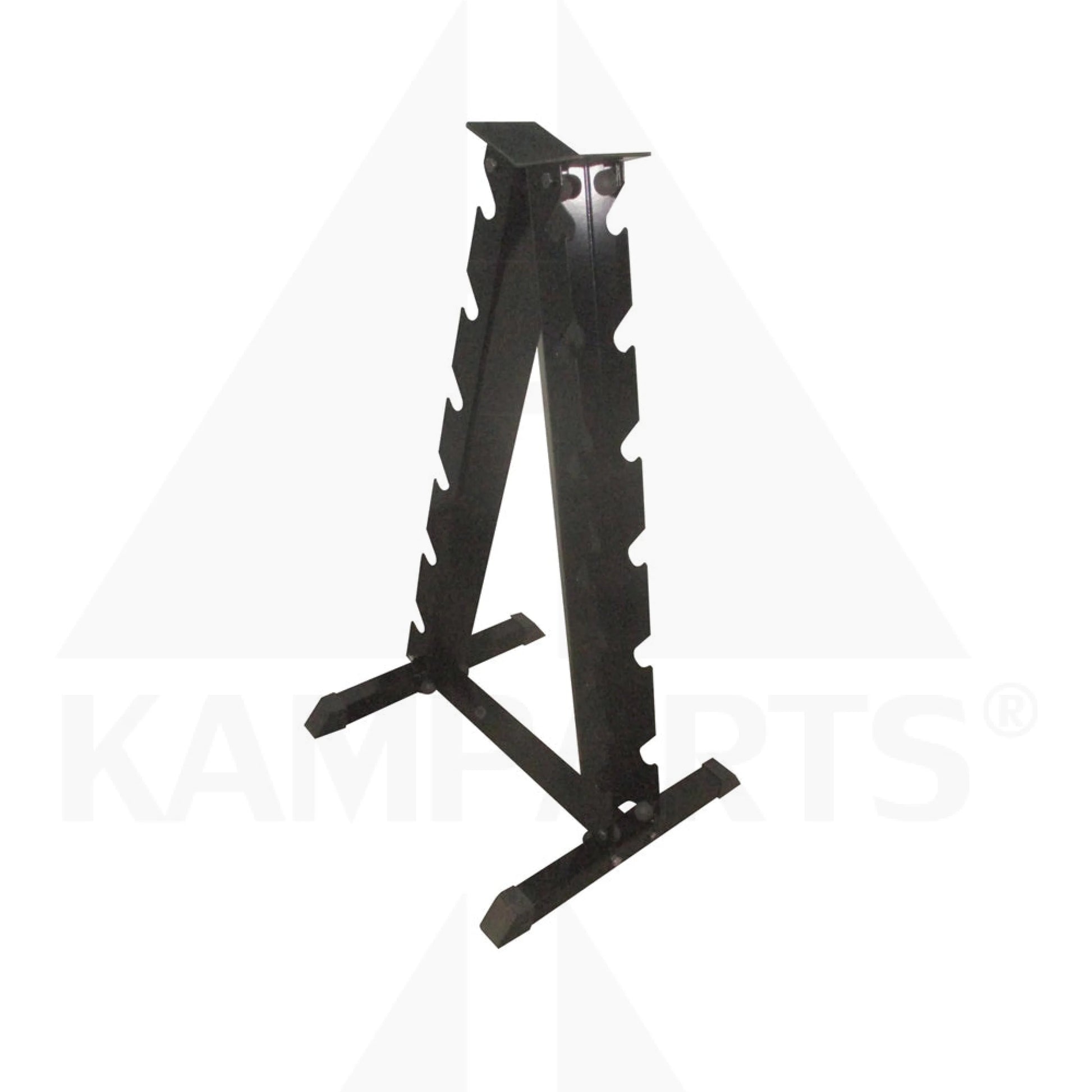 Dumbbell Rack - Holds 6 Pairs - For Hex Rubber Dumbbells - DUMBBELLS NOT INCLUDED Black Bars Weights & Benches