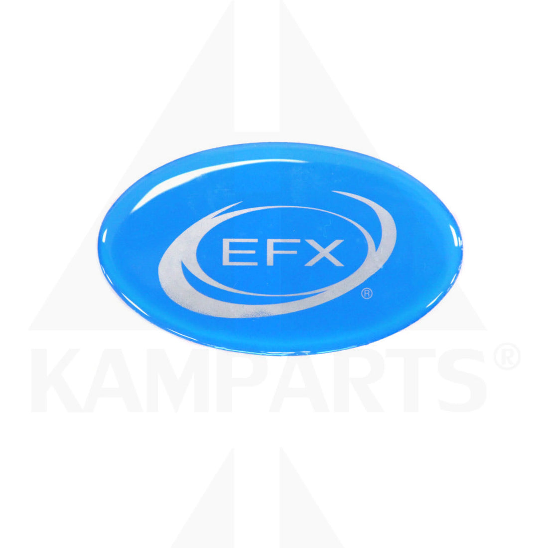 EFX Center Ramp Cover Dome Label - Light Blue Elliptical-Crosstrainer Parts